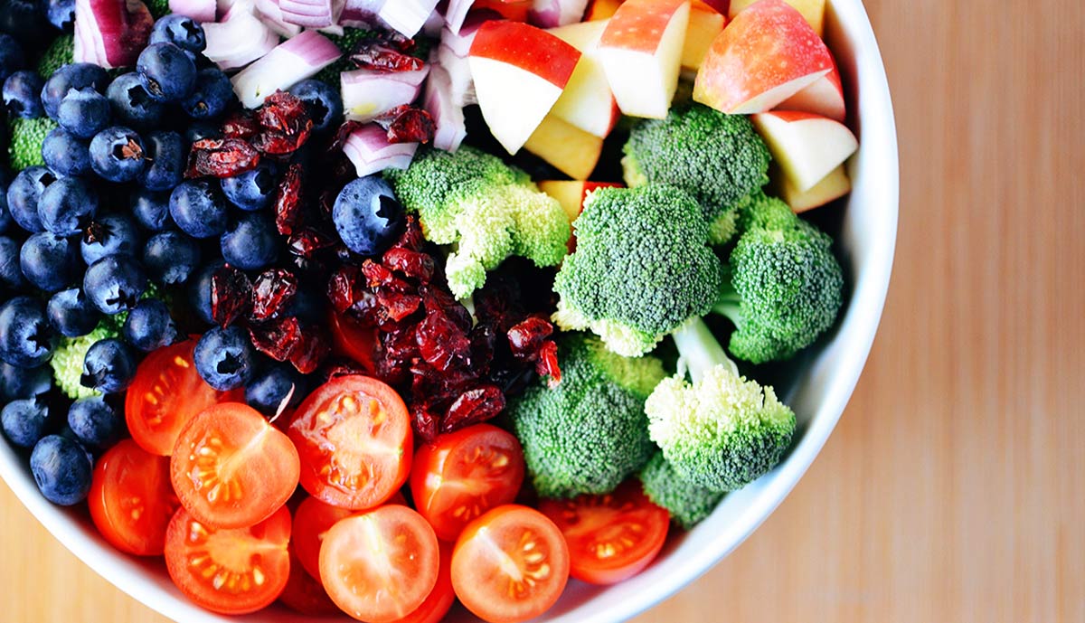 Wybór warzyw i owoców