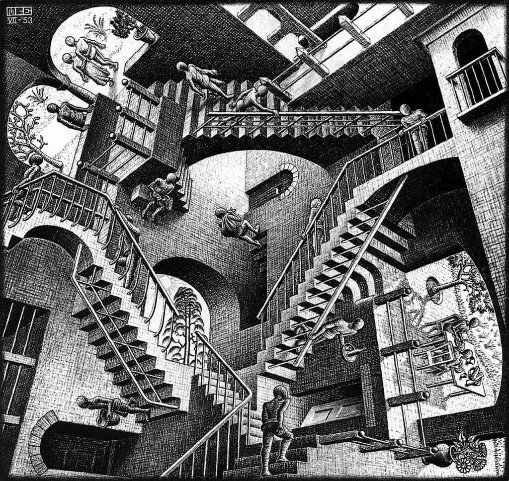M.C. Escher – relatywność